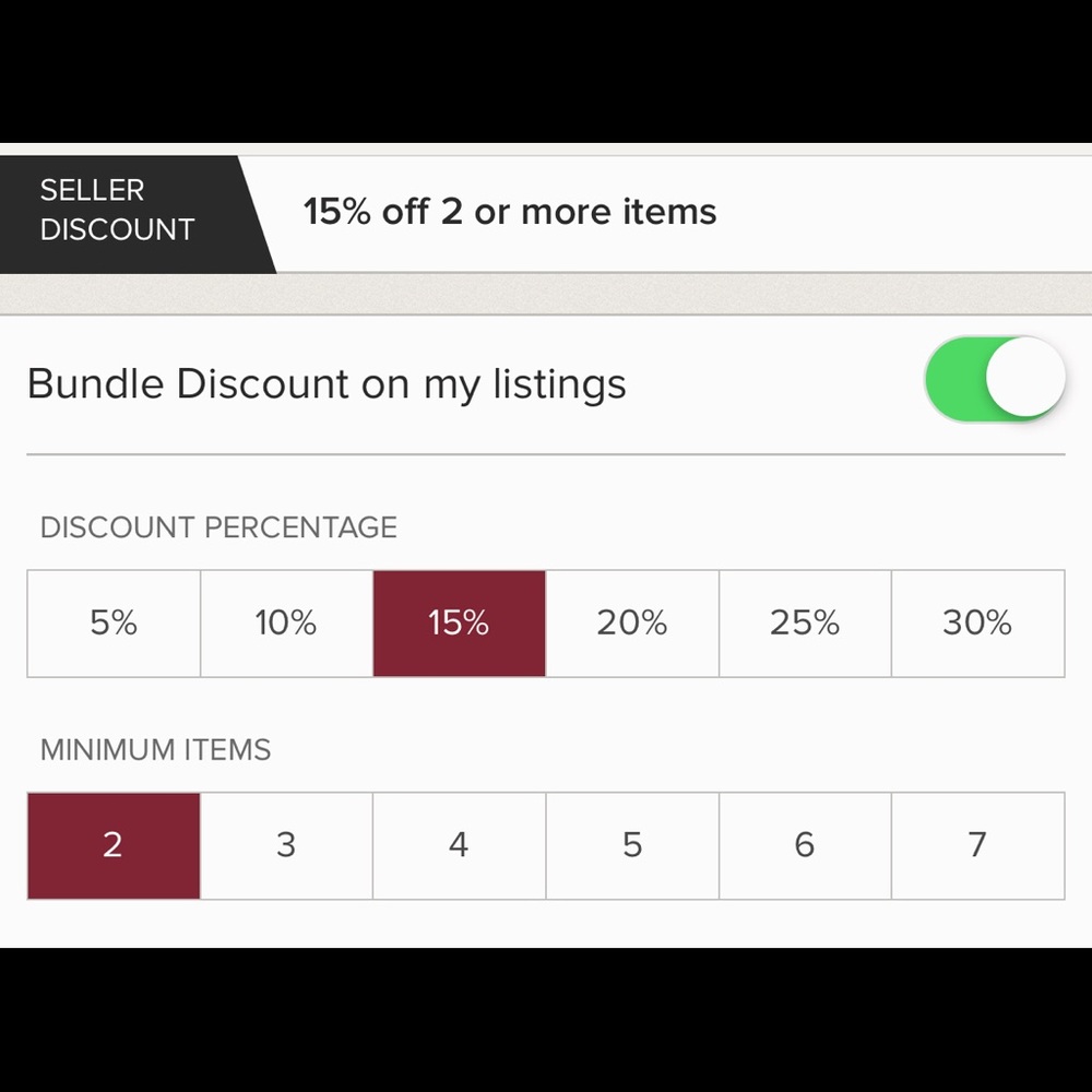15% discount for 2